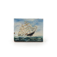 Load image into Gallery viewer, Storm-Tossed Clipper Ship Seascape Oil Painting Signed
