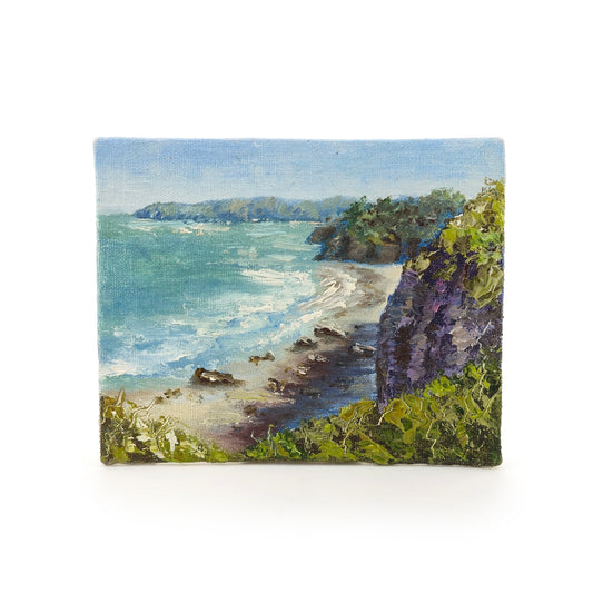 Coastal Cliff Seascape Canvas Impressionist Painting
