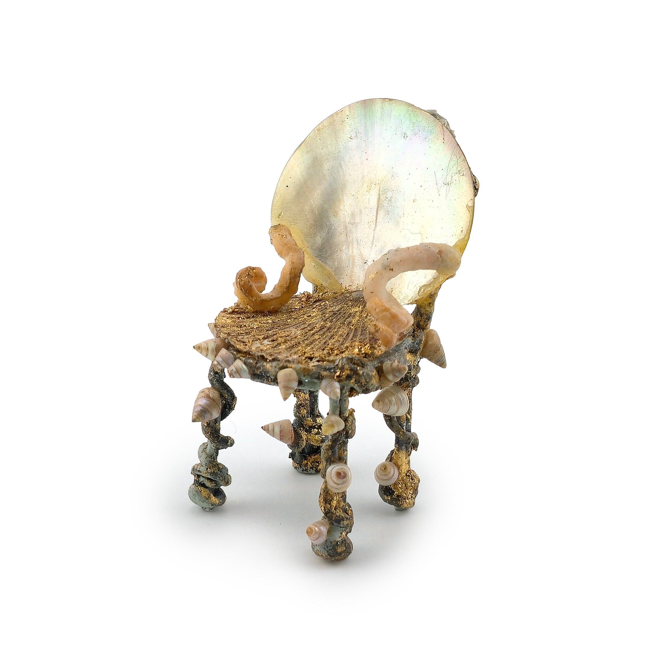 Pamela Goldman Shellwork Armchair Dollhouse Miniature