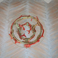 Load image into Gallery viewer, Pamela Goldman Coral-Red Shell Dining Set with Glass Top OOAK
