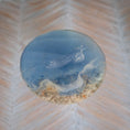 Load image into Gallery viewer, RARE Pamela Goldman Sea Shell Dining Set with Ocean-Blue Resin Tabletop
