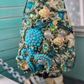 Load image into Gallery viewer, Bejeweled Coastal Christmas Tree Atop Vintage Japanese Toby Mug
