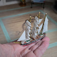 Load image into Gallery viewer, Miniature Seute Deern German Ship Replica with Red-Hull
