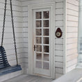 Load image into Gallery viewer, Tear-Shaped Carved Wood Nautical Barometer Dollhouse Miniature
