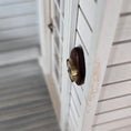 Load image into Gallery viewer, Tear-Shaped Carved Wood Nautical Barometer Dollhouse Miniature
