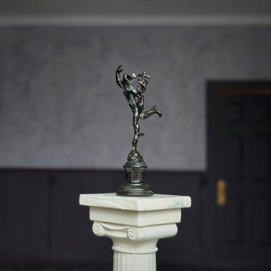 Joseph Addotta "Flying Mercury" Bronze Dollhouse Miniature Sculpture