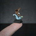 Load image into Gallery viewer, Daniel Kronberg "Eagle Fishing" Bronze Sculpture Dollhouse Miniature
