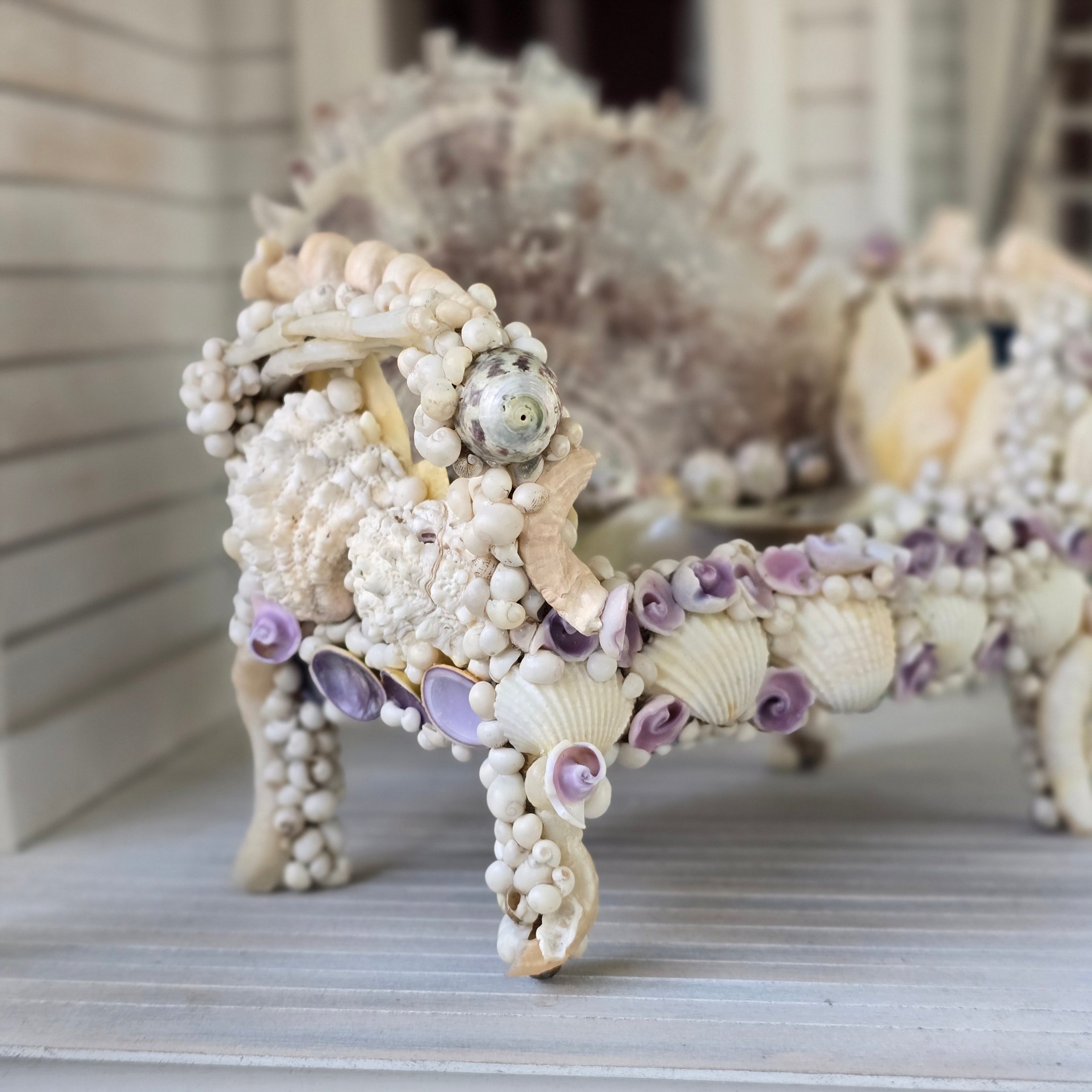 Pamela Goldman OOAK Sea Shell Settee Dollhouse Miniature