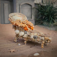 Load image into Gallery viewer, Pamela Goldman Shellwork Chaise Lounge Dollhouse Miniature
