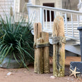 Load image into Gallery viewer, Miniature Nautical Dock Pilings Set Dollhouse Coastal Beach Decor
