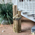 Load image into Gallery viewer, Miniature Nautical Dock Pilings Set Dollhouse Coastal Beach Decor
