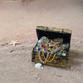 Load image into Gallery viewer, Miniature Pirate Treasure Chest Filled With Gold & Jewels Bounty Dollhouse
