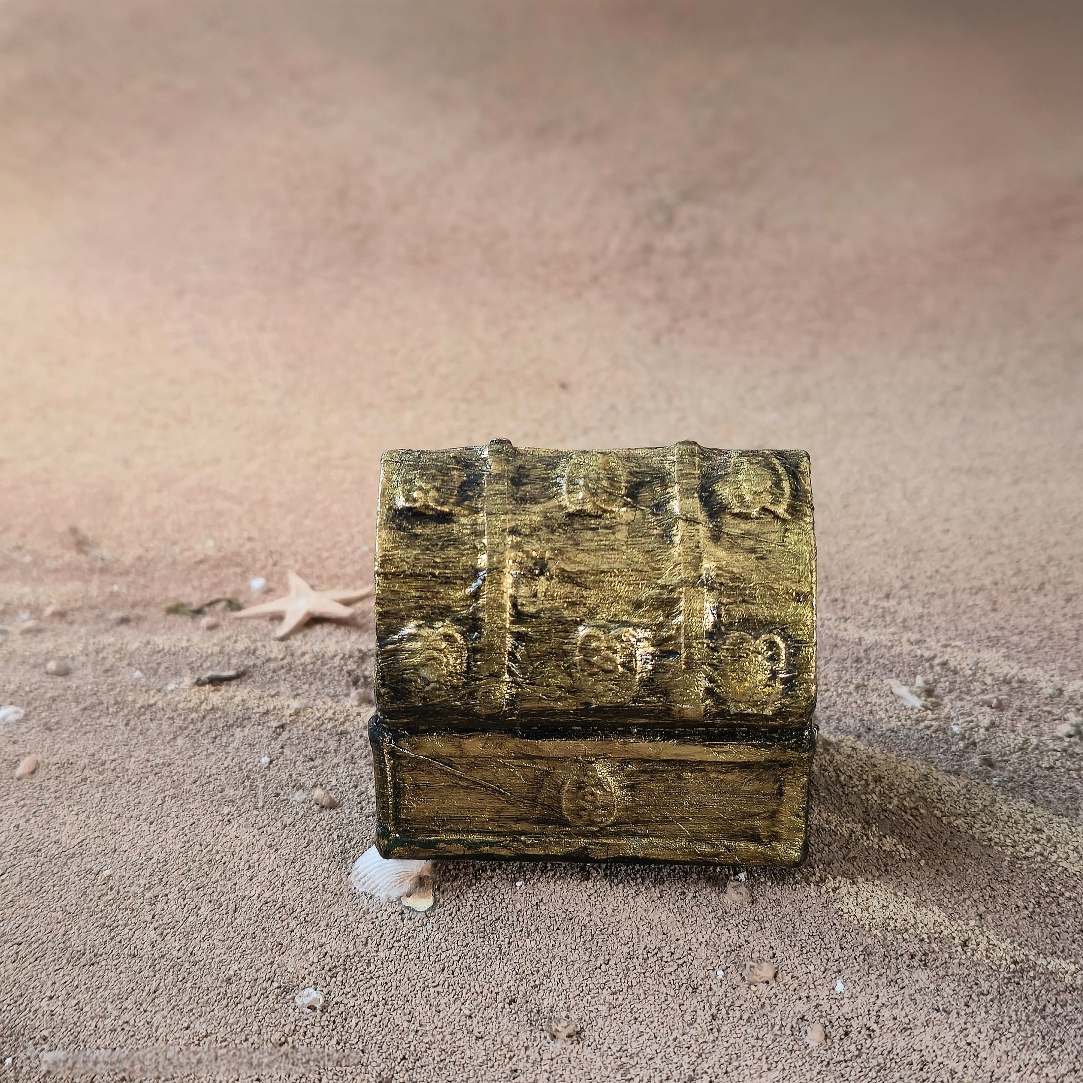 Miniature Pirate Treasure Chest Filled With Gold & Jewels Bounty Dollhouse
