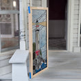 Load image into Gallery viewer, Lighthouse Real Stained Glass Window Panel Architectural Element
