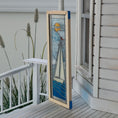 Load image into Gallery viewer, Sailboat Stained Glass Window Panel Statement Architectural Element
