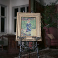 Load image into Gallery viewer, Seana Gallagher “Girl with a Watering Can” Framed Impressionist Miniature Painting After Renoir
