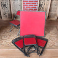Load image into Gallery viewer, Retro Vintage Red Functional Folding Card Table & Chairs Set Classic Miniatures (1993)
