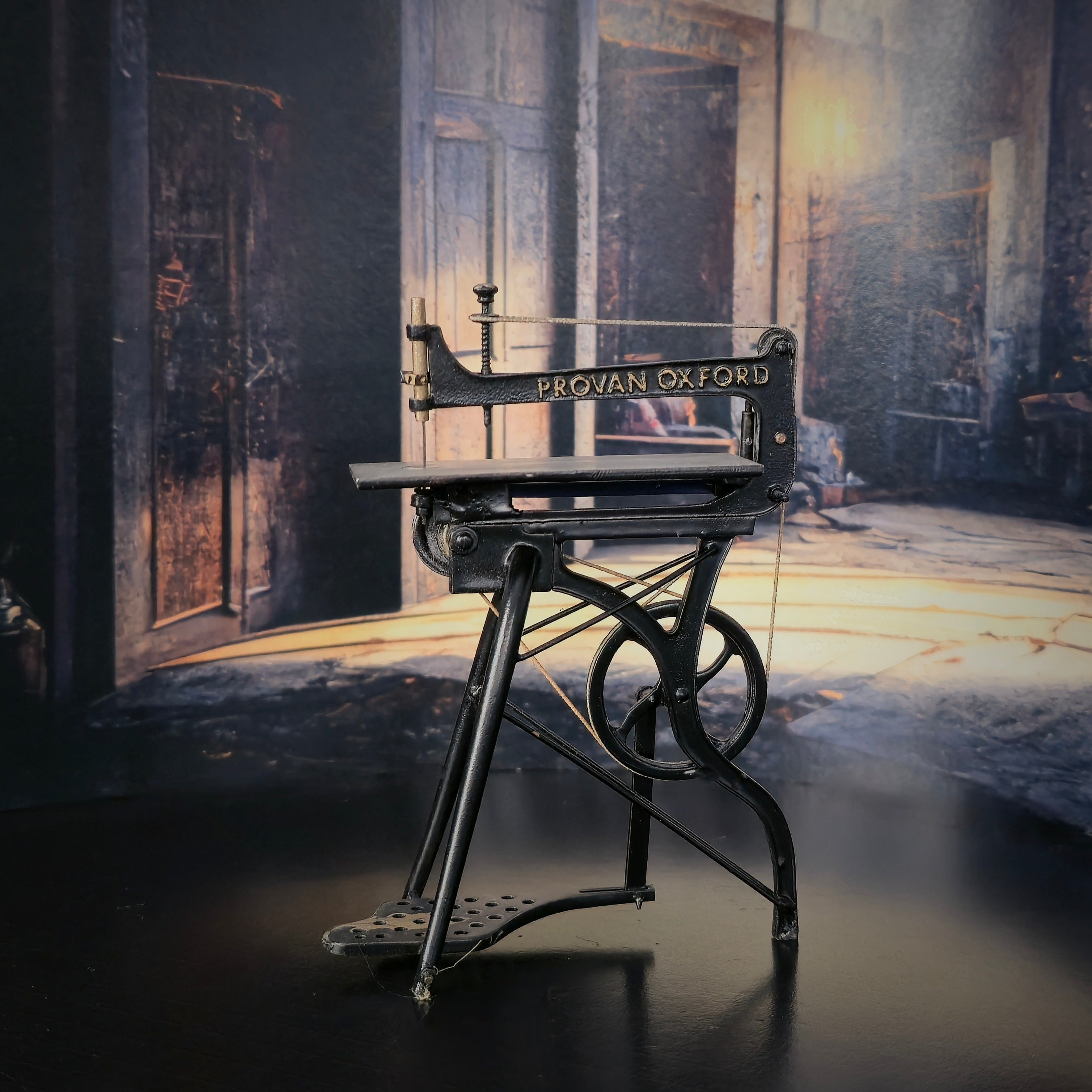 Miniature Provan Oxford Foot Powered Saw Workshop Tool 1:12 Metal