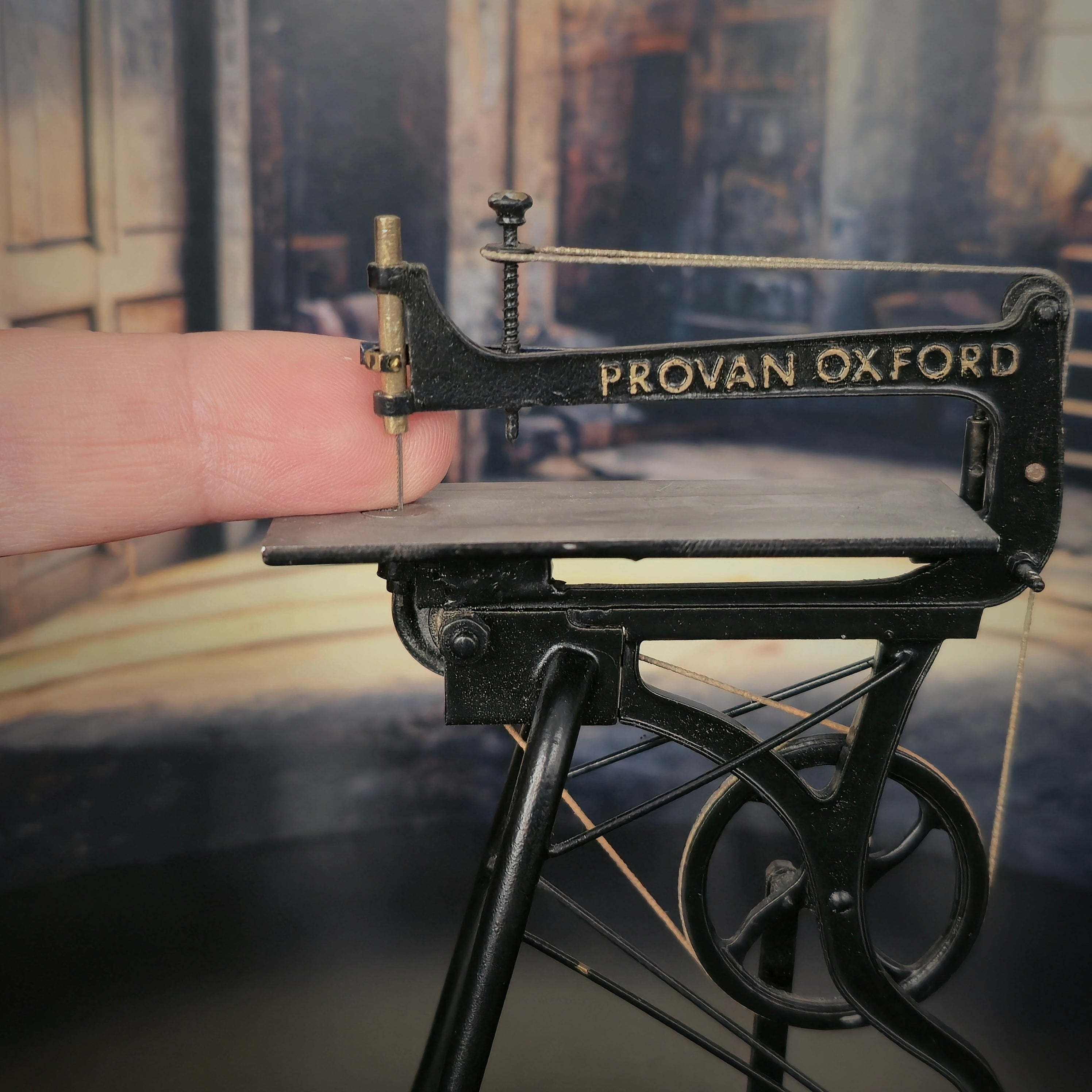 Miniature Provan Oxford Foot Powered Saw Workshop Tool 1:12 Metal