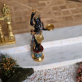 Load image into Gallery viewer, John Hodgson Female Blackamoor Sculpture Miniature with Faux Marble Base
