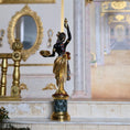 Load image into Gallery viewer, John Hodgson Female Blackamoor Sculpture Miniature with Faux Marble Base
