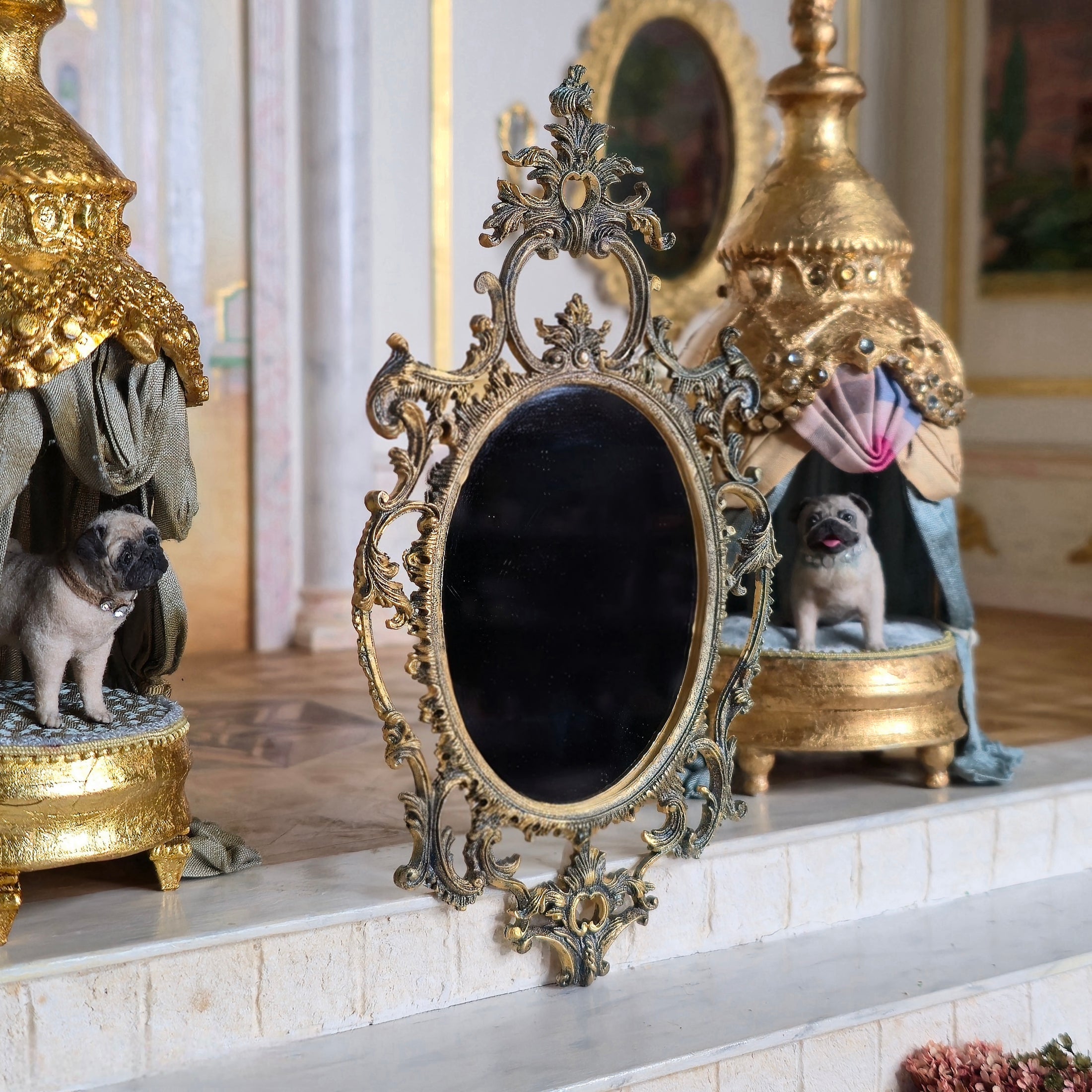 IGMA John Hodgson Chippendale Chinoiserie Rococo Miniature Wall Mirror UK