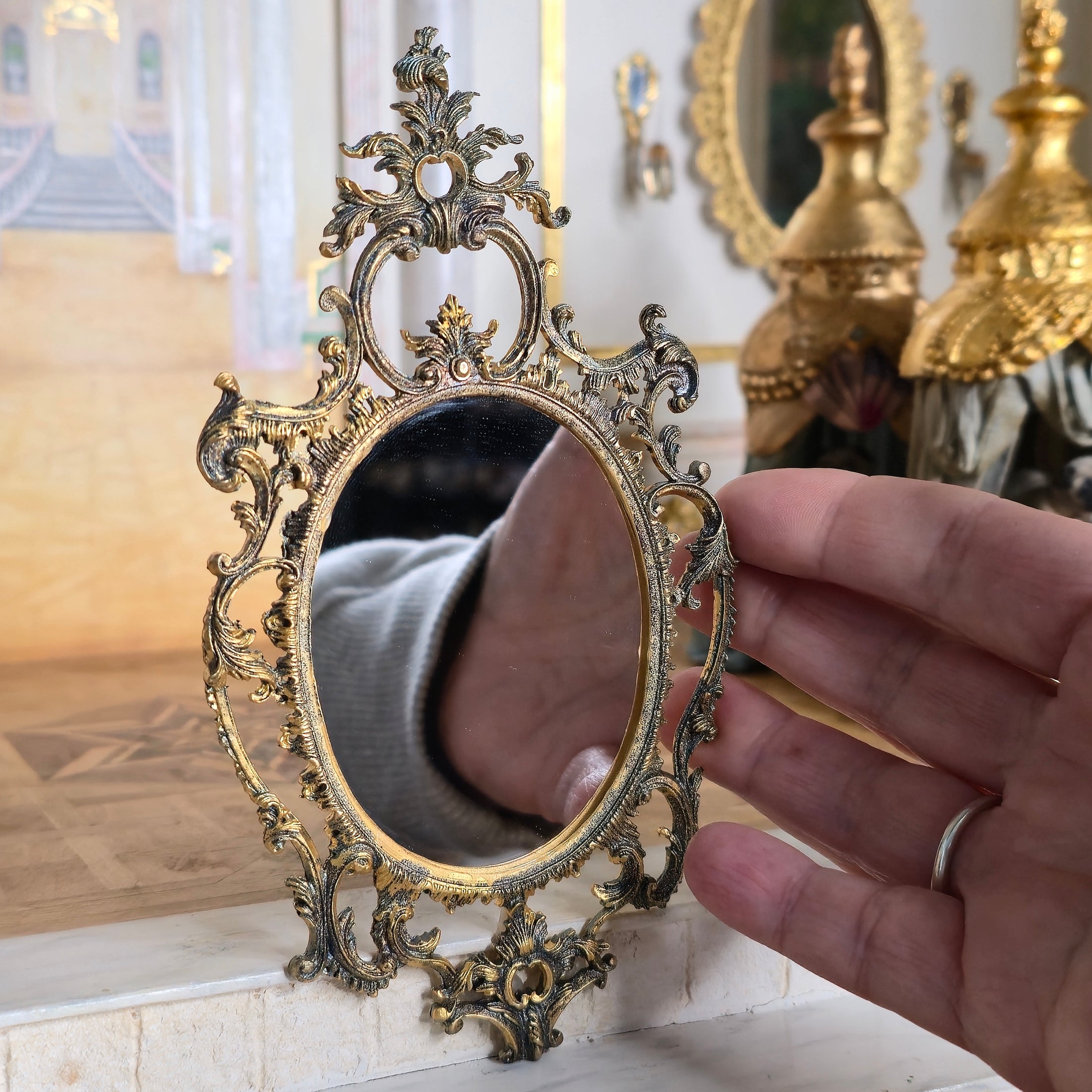 IGMA John Hodgson Chippendale Chinoiserie Rococo Miniature Wall Mirror UK