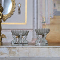 Load image into Gallery viewer, Short Vince Stapleton Miniature Porcelain Dolphin Compote Iridescent Signed IGMA
