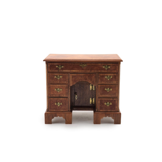 John Hodgson IGMA Miniature Wooden Knee Hole Desk Signed 1985