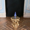 Load image into Gallery viewer, Francis Whittemore Blue Hand Blown Glass Perfume Bottle With Stopper
