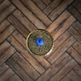 Load image into Gallery viewer, Francis Whittemore Blue Hand Blown Glass Perfume Bottle With Stopper
