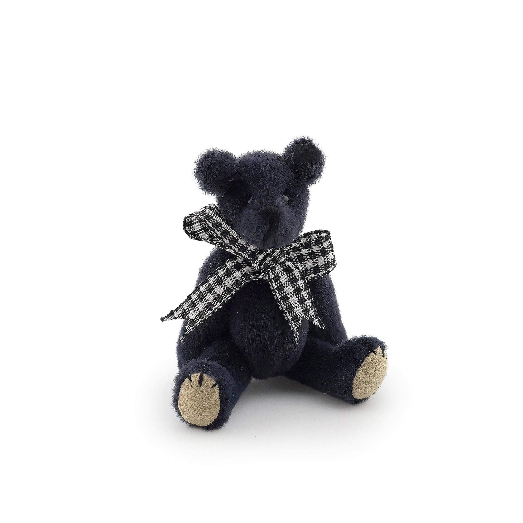 Kay’s Bears Midnight Blue Miniature Teddy Bear Silk Velvet Mohair