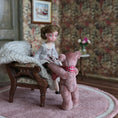 Load image into Gallery viewer, Kay’s Bears Pretty Pink Teddy Bear Silk Velvet Mohair Dollhouse Bear
