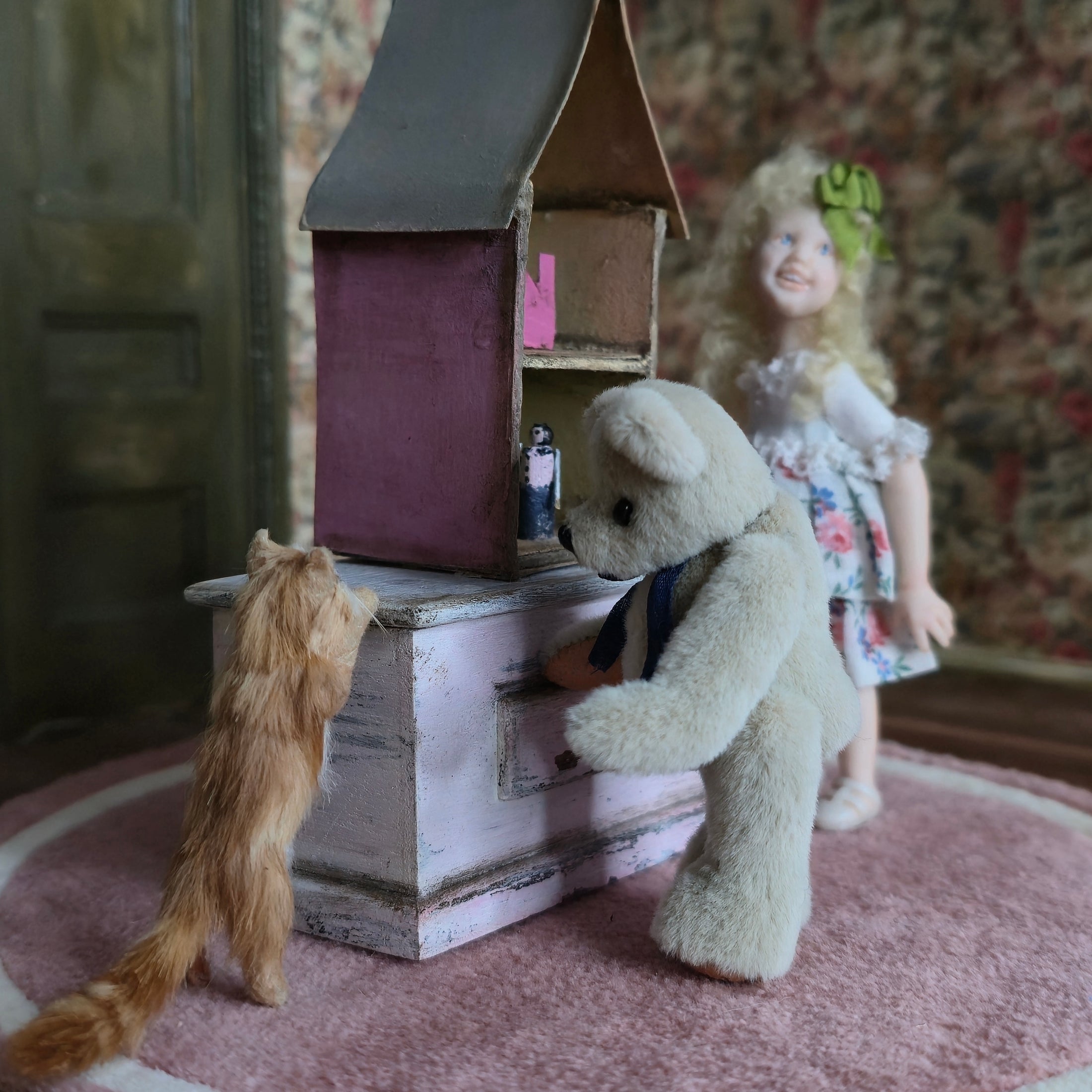 Teresa’s Bears Miniature Silk Velvet Mohair 'You Are Nice' Teddy Bear 1997