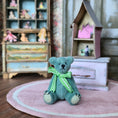 Load image into Gallery viewer, Vintage Kay’s Bears Miniature Seafoam Green Mohair Teddy Bear
