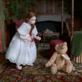 Load image into Gallery viewer, Vintage Jointed Tan Mohair Teddy Bear by Beth Diane Hogan
