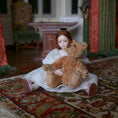 Load image into Gallery viewer, Vintage Jointed Tan Mohair Teddy Bear by Beth Diane Hogan
