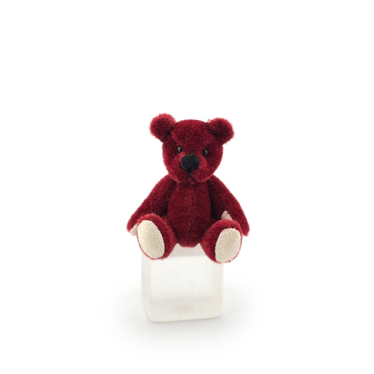 Artisan Vintage Miniature Jointed Red Mohair Teddy Bear