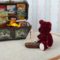 Load image into Gallery viewer, Artisan Vintage Miniature Jointed Red Mohair Teddy Bear

