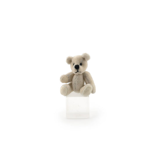 Vintage White Artisan Jointed Mohair Toy Teddy Bear