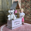 Load image into Gallery viewer, Vintage White Artisan Jointed Mohair Toy Teddy Bear
