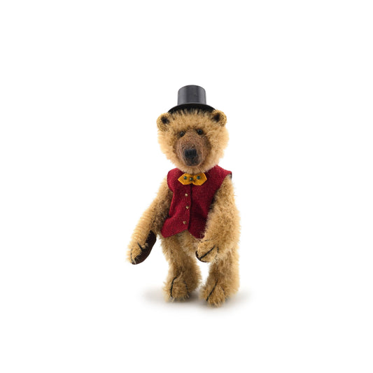 RESERVED JULIE D Fritz Honey Mohair Jointed Toy Teddy Bear Dollhouse Miniature by Bearly a Whisper