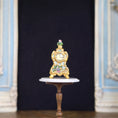 Load image into Gallery viewer, Very Rare Le Chateau Interiors French Porcelain Mantel Clock with Hand Painted Scenes
