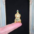 Load image into Gallery viewer, Very Rare Le Chateau Interiors French Porcelain Mantel Clock with Hand Painted Scenes
