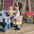 Load image into Gallery viewer, Catherine Muniere IGMA Little Girl Doll in Yellow with Cloth Toy Doll Companion
