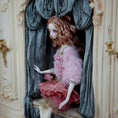 Load image into Gallery viewer, Caroline OOAK CosyDolls Miniature Dollhouse Doll in Pink by Agne Mikalauskiene
