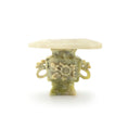 Load image into Gallery viewer, Very Old Hand Carved Chinese Jade Table Miniature OOAK Asian Oriental
