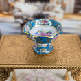 Load image into Gallery viewer, IGMA Miyuki Nagashima Hand Painted Sevres Style Gilt Turquoise Floral Compote
