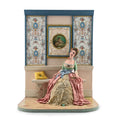 Gale Elena Bantock Rococo Hallway Vignette Room with Seated Lady Doll with Fan