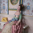 Load image into Gallery viewer, Gale Elena Bantock Rococo Hallway Vignette Room with Seated Lady Doll with Fan
